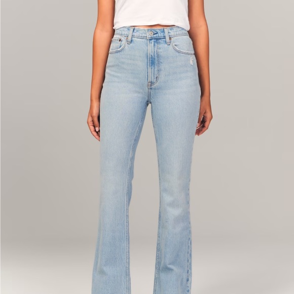 Abercrombie Ultra High Rise Vintage Flare Jean Size 25 Short - Picture 7 of 15